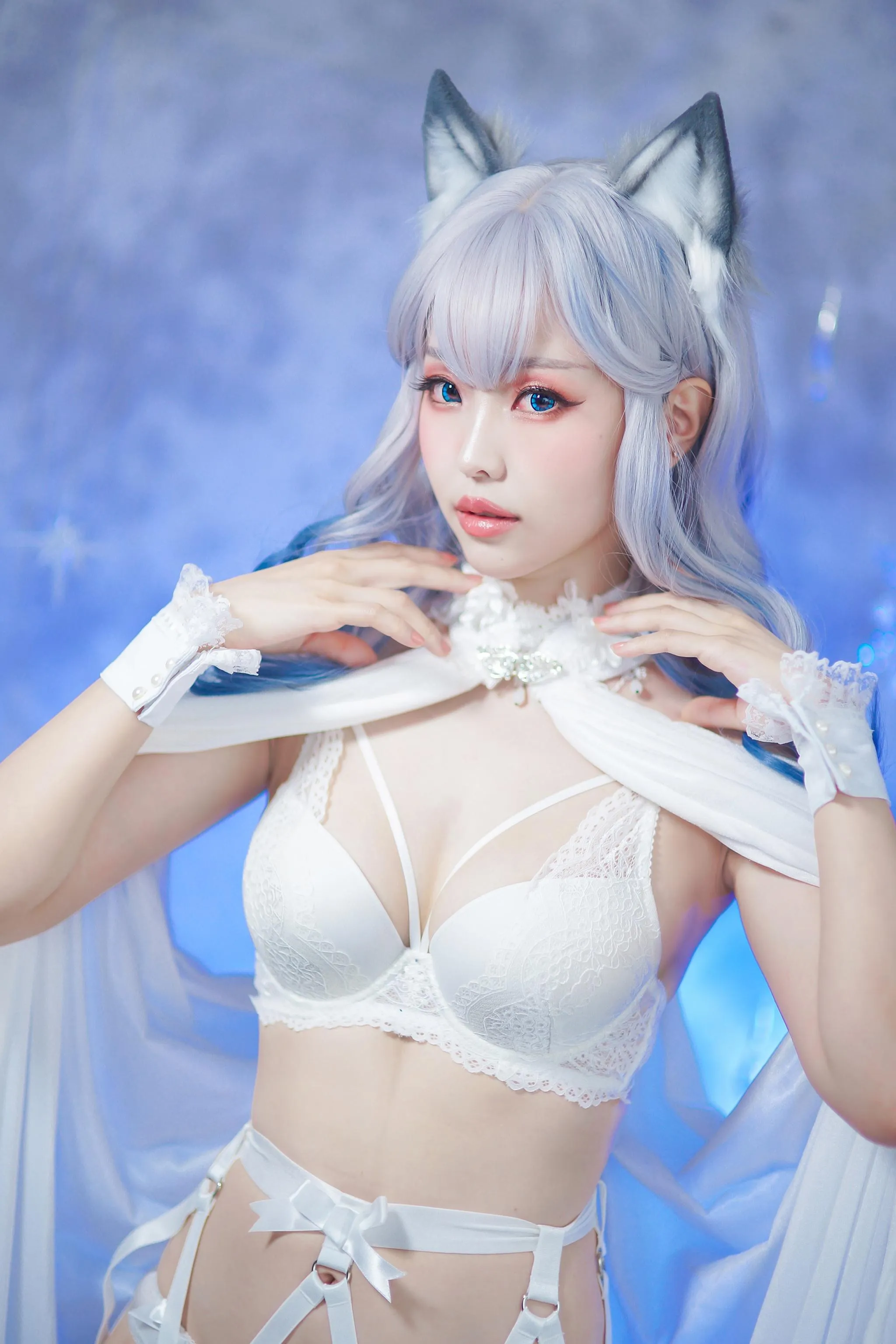 ElyEE子 – NO.43 猫耳白丝带 [48P]插图2